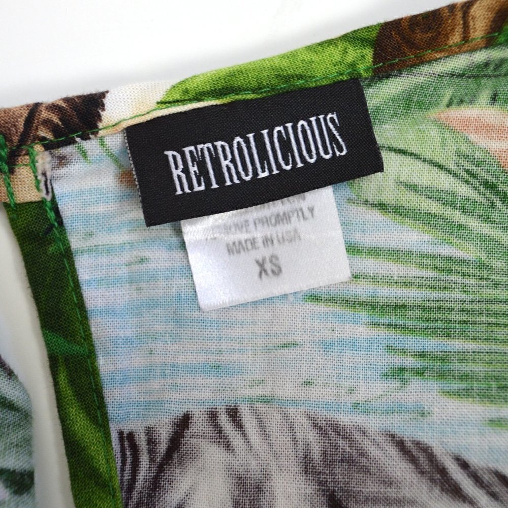 Retrolicious Dinosaur Printed Dress XS - Picture 8 of 8